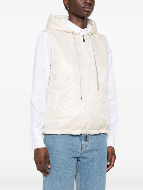 padded hooded gilet